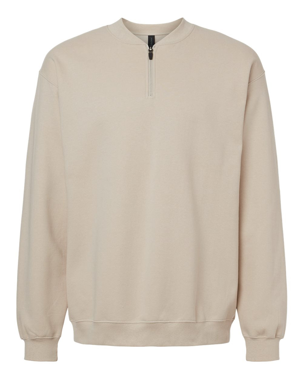 Gildan Unisex Softstyle® Midweight Quarter-Zip Sweatshirt - Sand