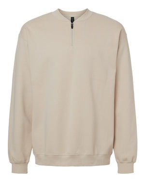 Gildan Unisex Softstyle® Midweight Quarter-Zip Sweatshirt - Sand
