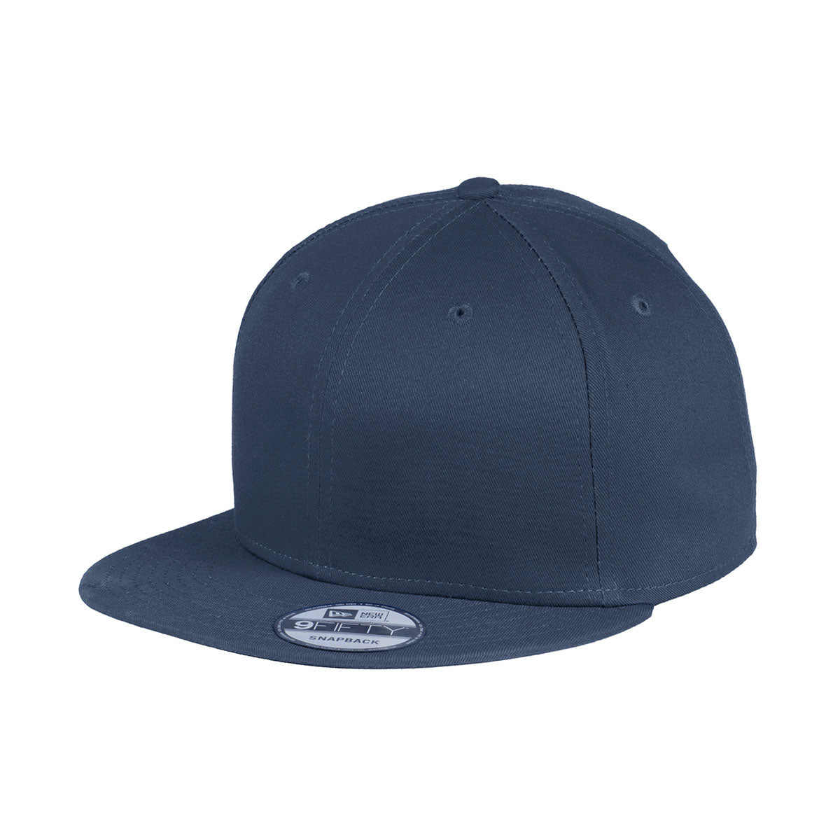 NEW ERA® Flat Bill Snapback Cap - Custom Embroidered - Navy