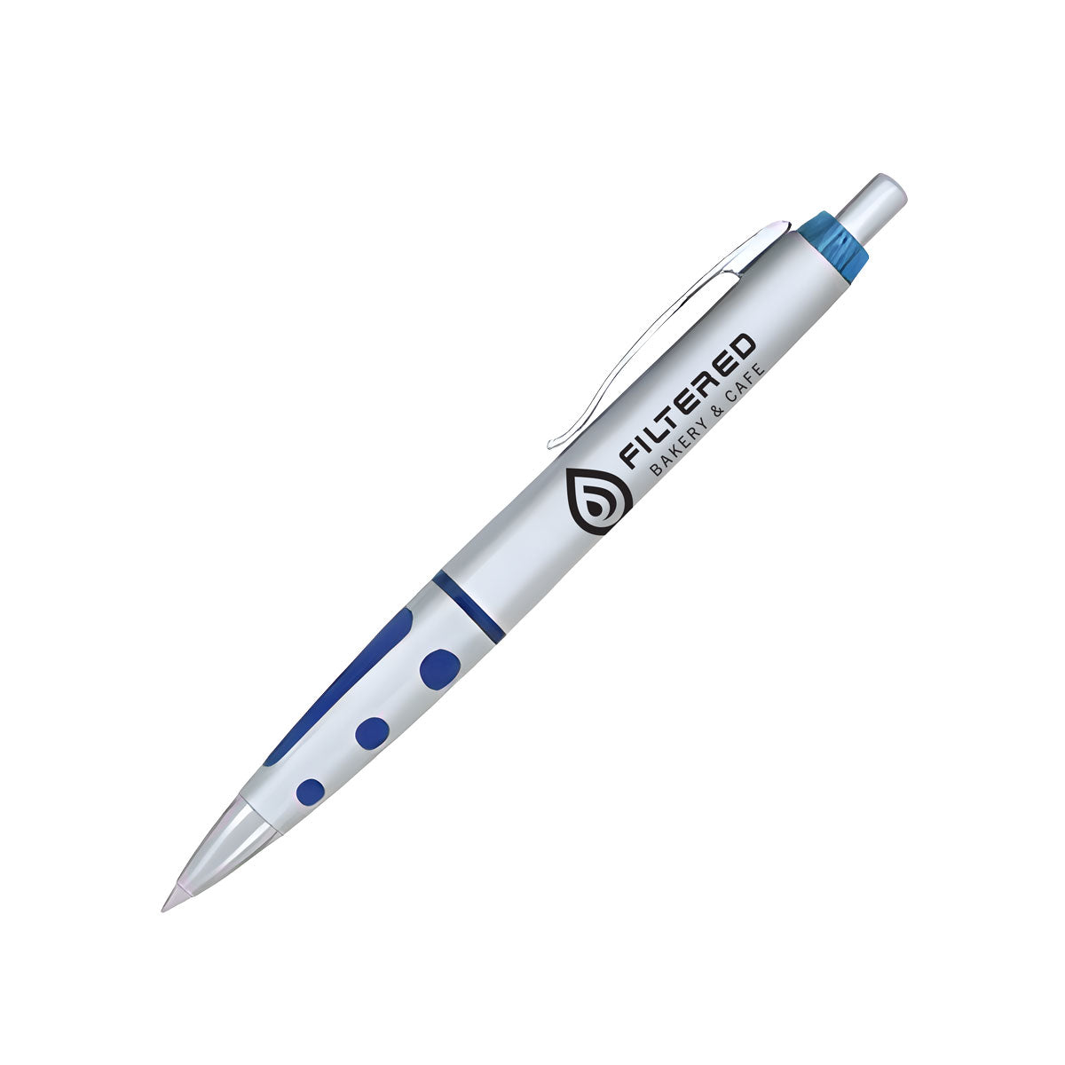 Juneau Pen - Silver With Blue