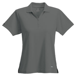 Women's MORENO Short Sleeve Performance Polo - Steel Grey