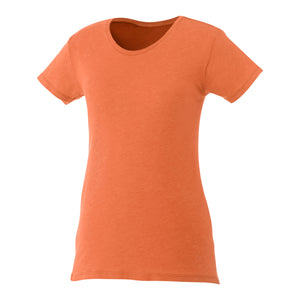 Women's BODIE Crew Neck Short Sleeve Tee - Orange Heather