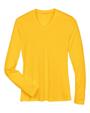 Team 365 Ladies' Zone Performance Long-Sleeve T-Shirt - Sport Athletic Gold