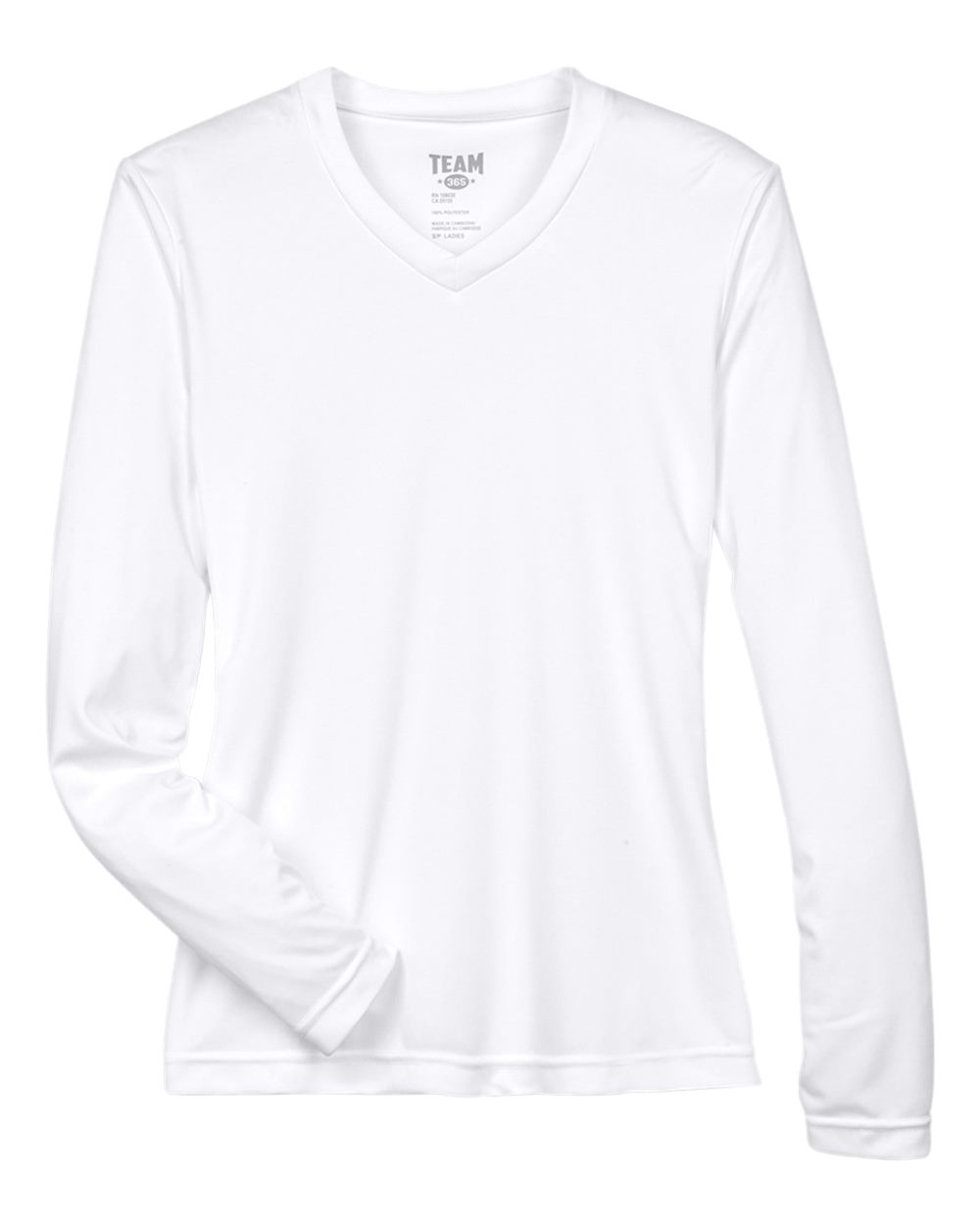 Team 365 Ladies' Zone Performance Long-Sleeve T-Shirt - White