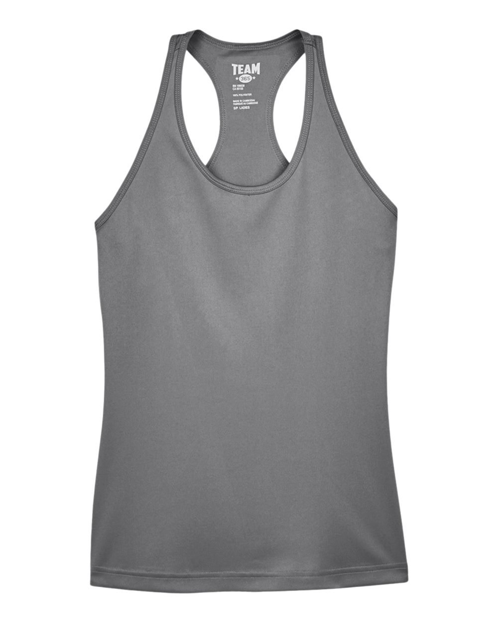 Team 365 Ladies' Zone Performance Racerback Tank - Sport Graphite