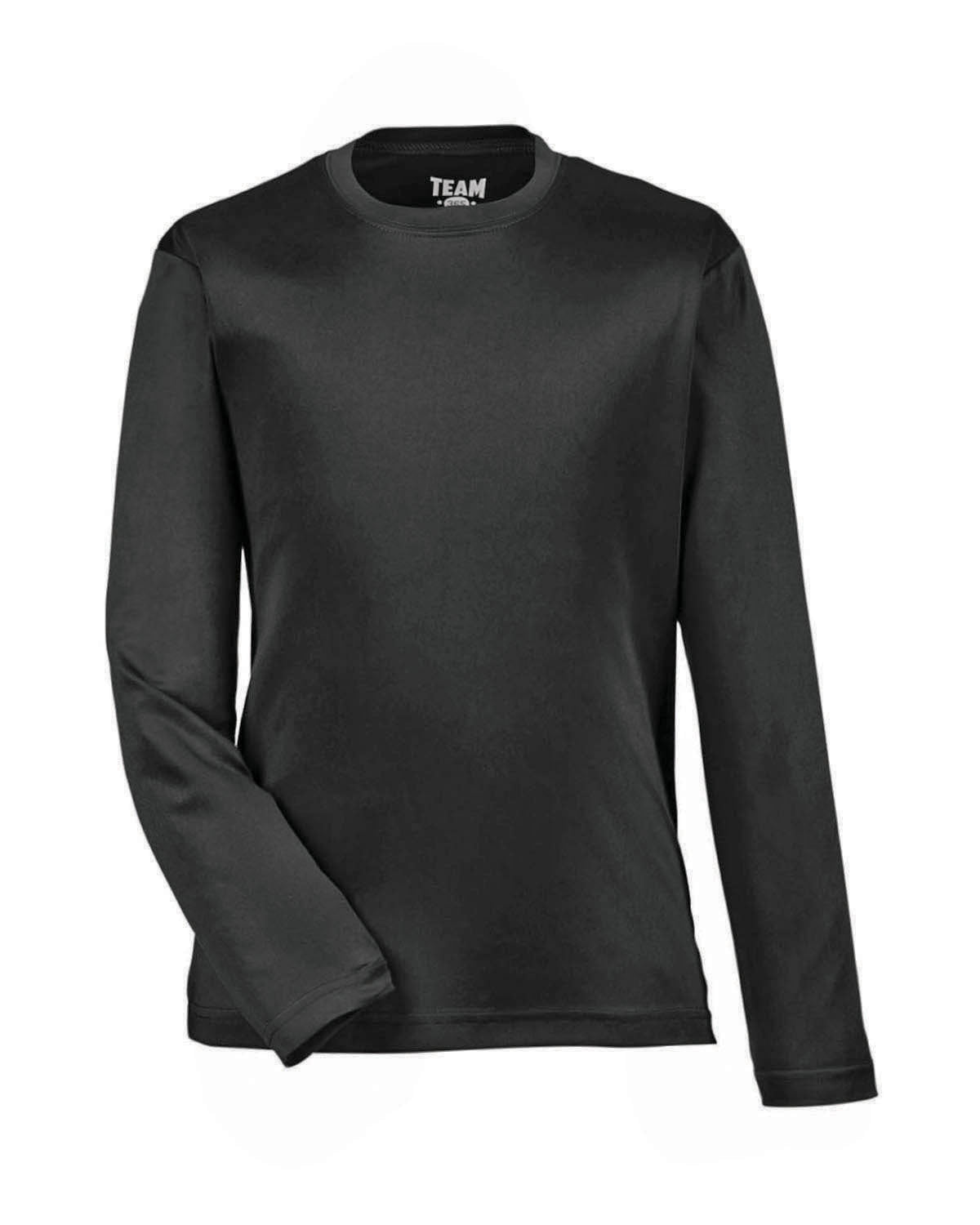 Team 365 Youth Zone Performance Long-Sleeve T-Shirt - Black
