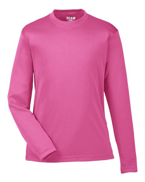 Team 365 Youth Zone Performance Long-Sleeve T-Shirt - Sport Charity Pink