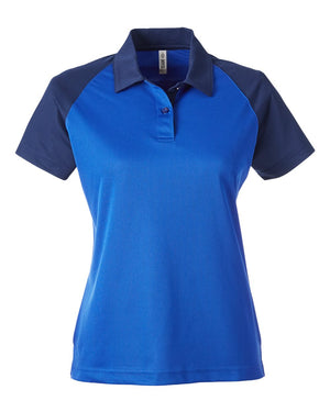 Team 365 Ladies' Command Snag-Protection Colorblock Polo - Sport Royal/ Sport Dark Navy
