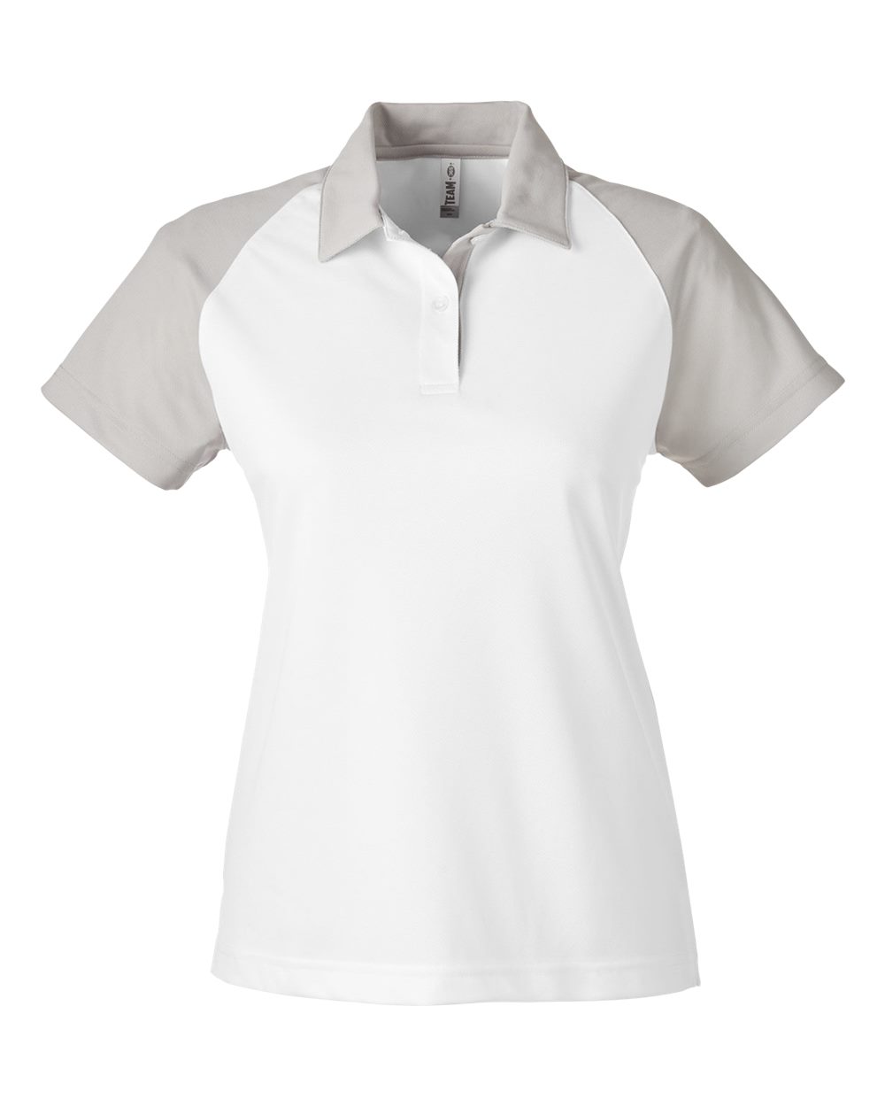 Team 365 Ladies' Command Snag-Protection Colorblock Polo - White/ Sport Silver