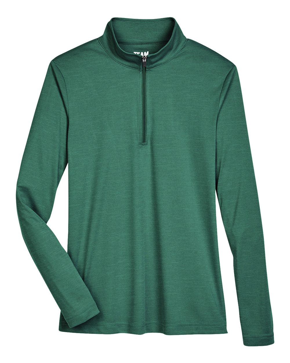 Team 365 Ladies' Zone Sonic Heather Performance Quarter-Zip - Sport Forest Heather