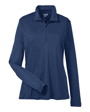 Team 365 Ladies Zone Performance Quarter-Zip - Sport Dark Navy