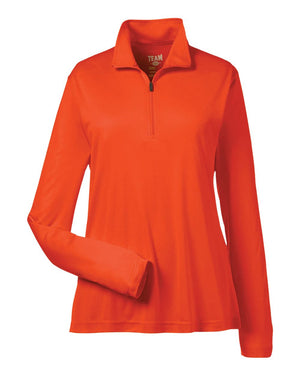 Team 365 Ladies Zone Performance Quarter-Zip - Sport Orange