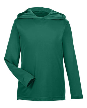 Team 365 Youth Zone Performance Hooded T-Shirt - Sport Forest