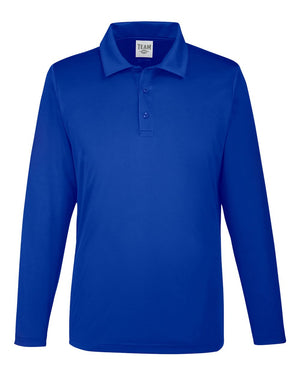 Team 365 Men's Zone Performance Long Sleeve Polo - Sport Royal