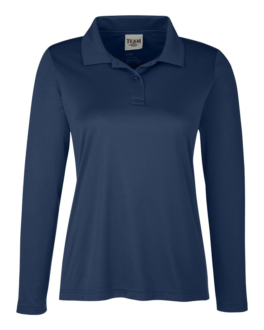 Team 365 Ladies' Zone Performance Long Sleeve Polo - Sport Dark Navy