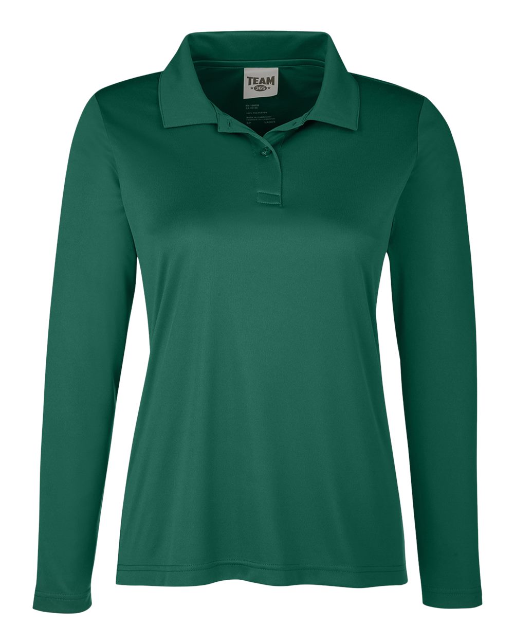 Team 365 Ladies' Zone Performance Long Sleeve Polo - Sport Forest