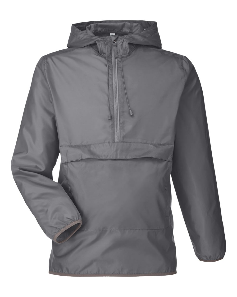 Team 365 Adult Zone Protect Packable Anorak Jacket - Sport Graphite