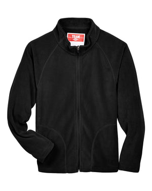 Team 365 Youth Campus Microfleece Jacket - Black