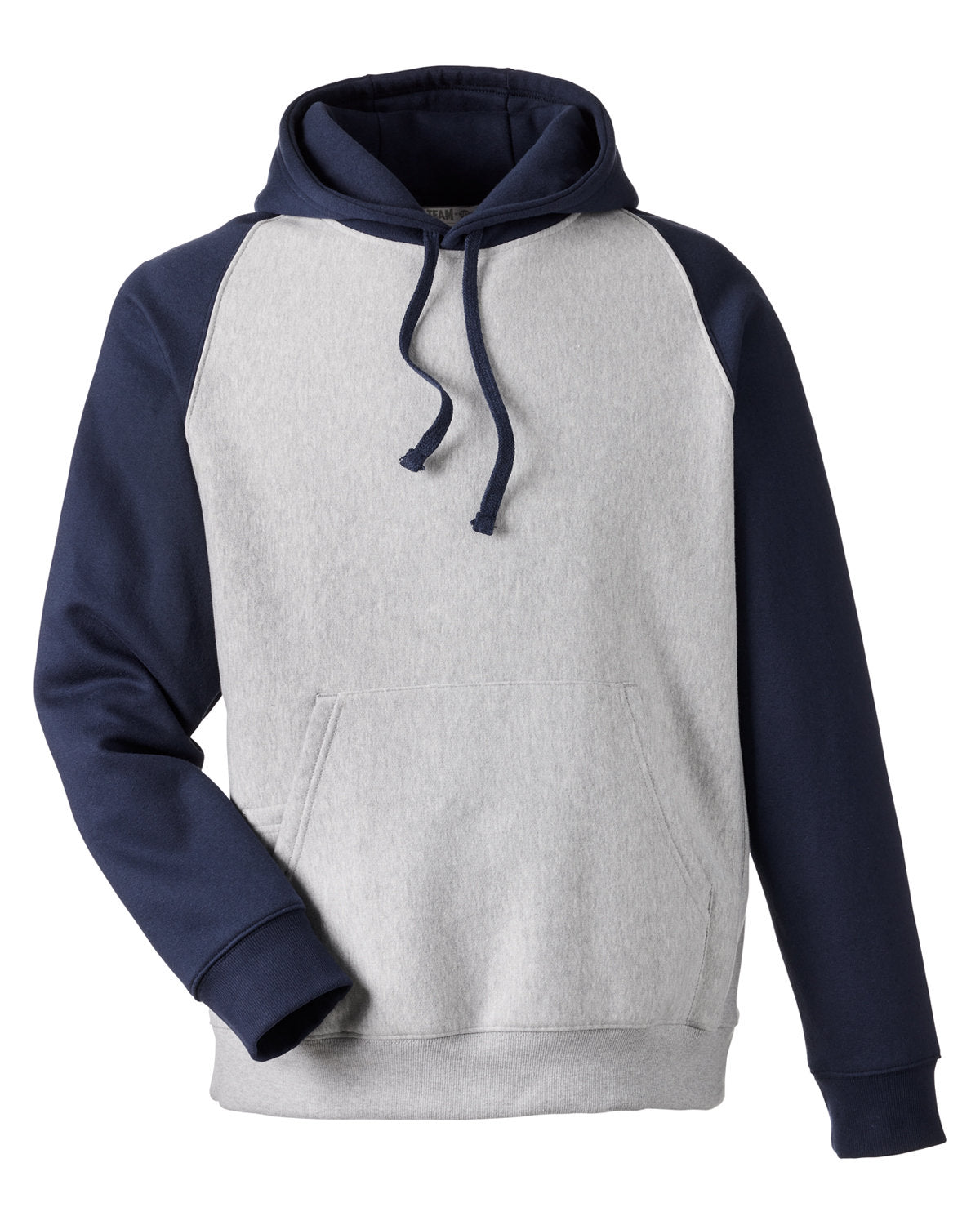 Team 365 Unisex Zone HydroSport™ Heavyweight Colorblock Hooded Sweatshirt - Ath Ht/Sp Dk Nv