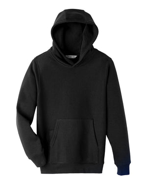 Team 365 Youth Zone HydroSport™ Heavyweight Pullover Hooded Sweatshirt - Black