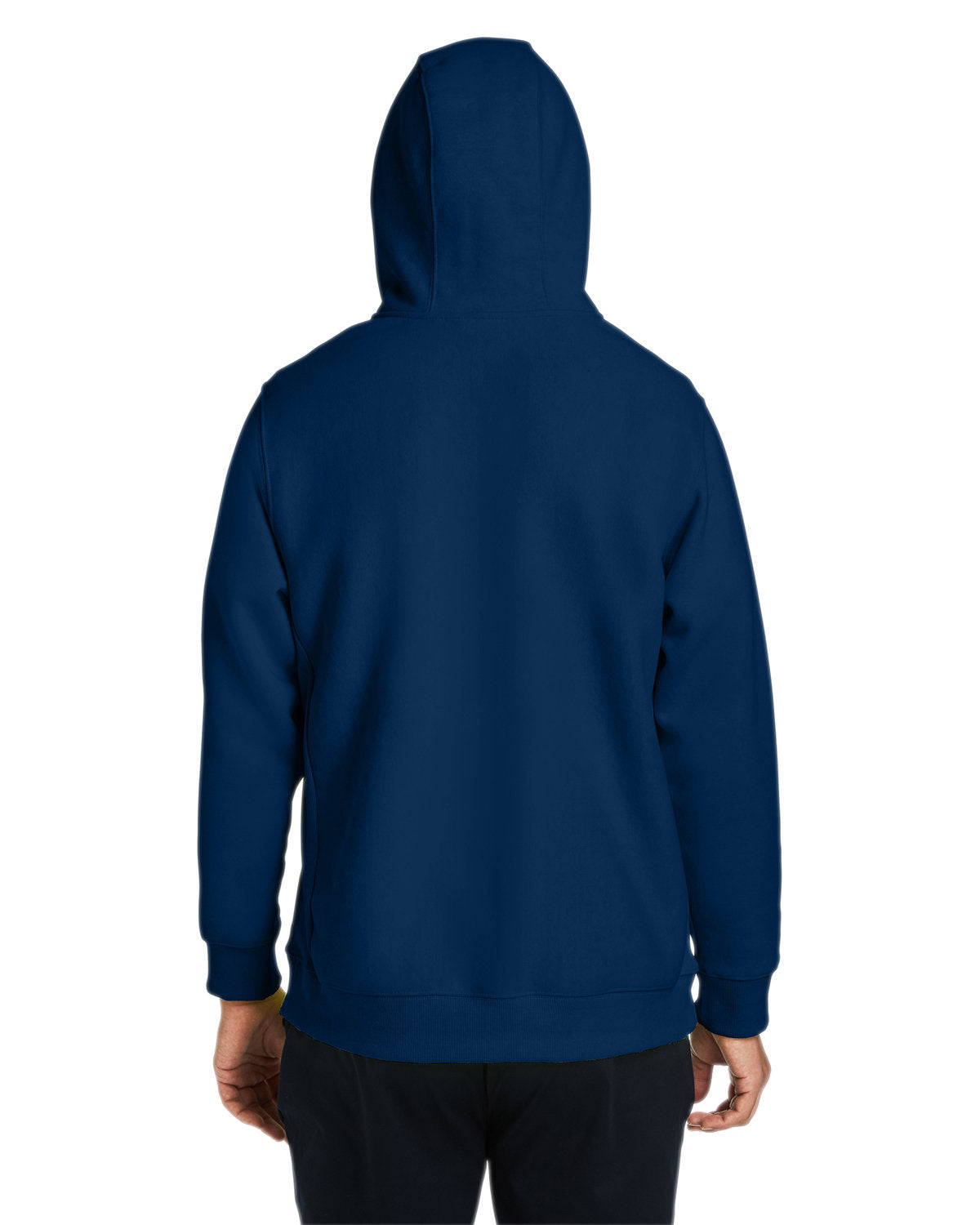 Team 365 Unisex Zone HydroSport™  Heavyweight Quarter-Zip Hooded Sweatshirt - Back
