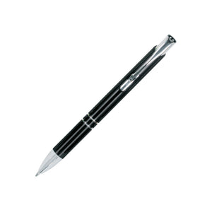 Vibe Plastic Click-Action Promotional Pen - Black