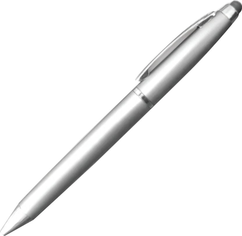 Waterloo Plastic Twist Action Pen with PDA Stylus - Silver