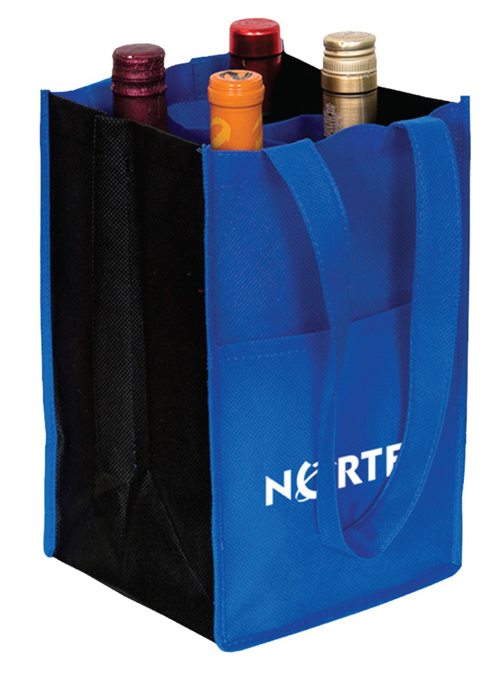 4 Bottle Non-Woven Wine Tote Bag