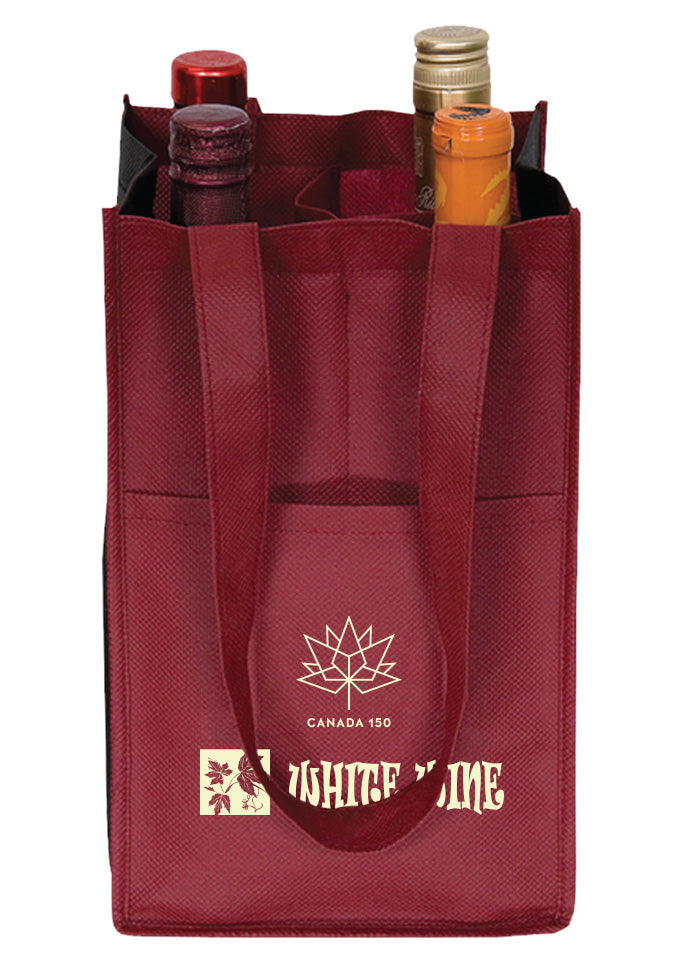 4 Bottle Non-Woven Wine Tote Bag