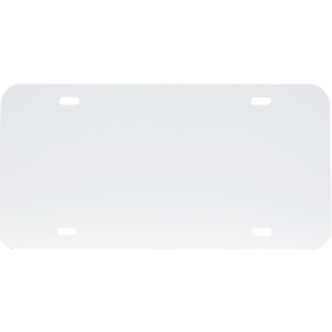 High Impact Digital Print Ad License Plate in Polybag