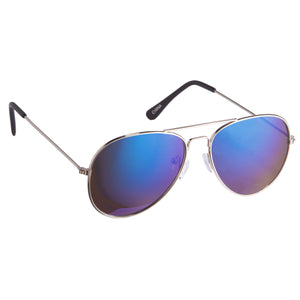 Color Mirrored Aviator Sunglasses