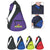 Budget Sling Backpack - all Colours - Purple with Imprint