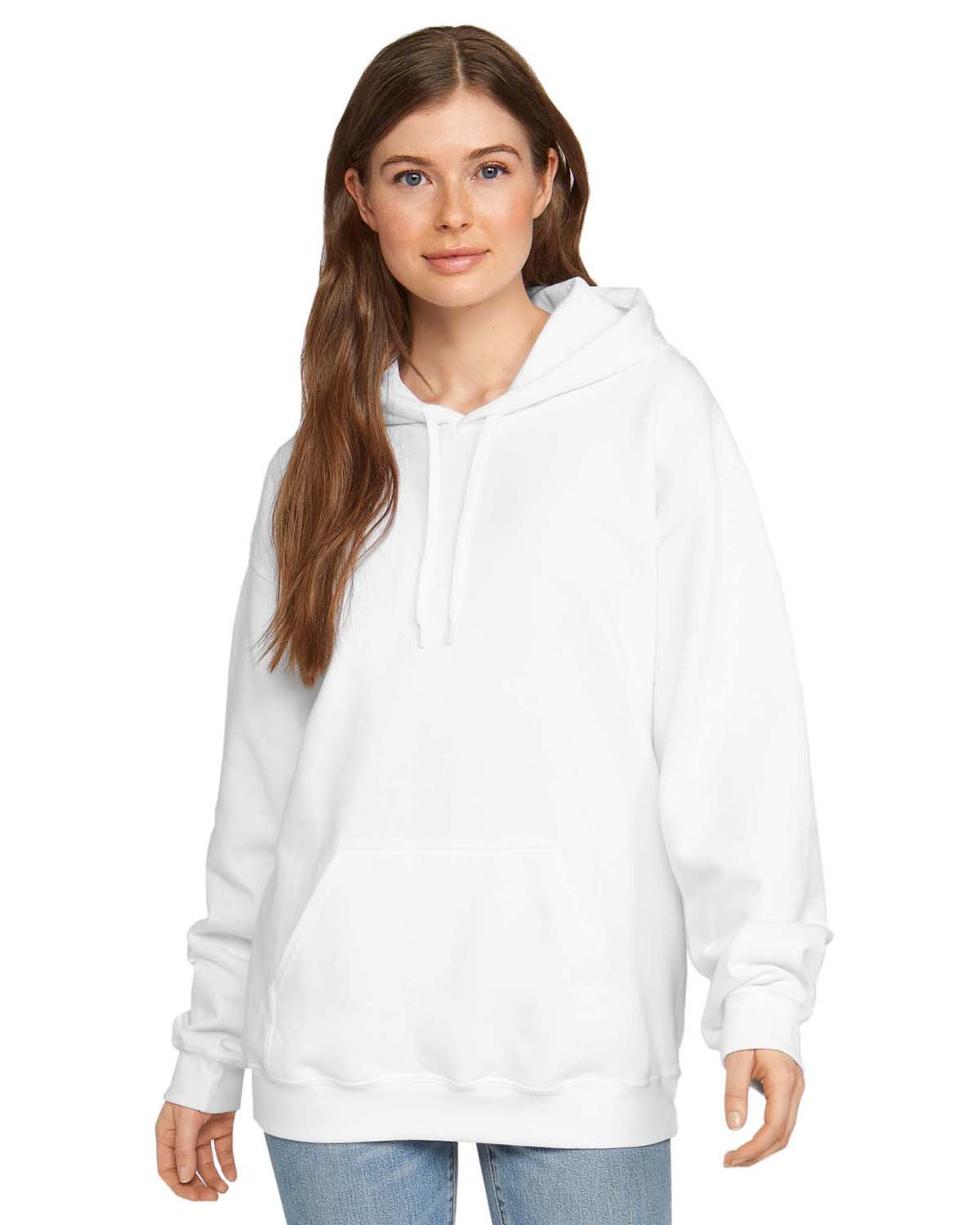 Adult Softstyle® Fleece Hooded Sweatshirt
