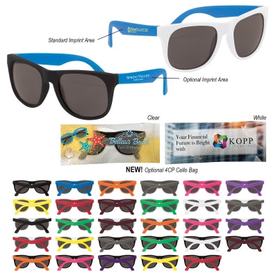 Rubberized Sunglasses - Colors Available