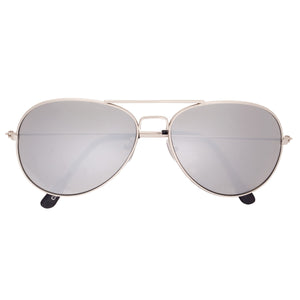 Color Mirrored Aviator Sunglasses