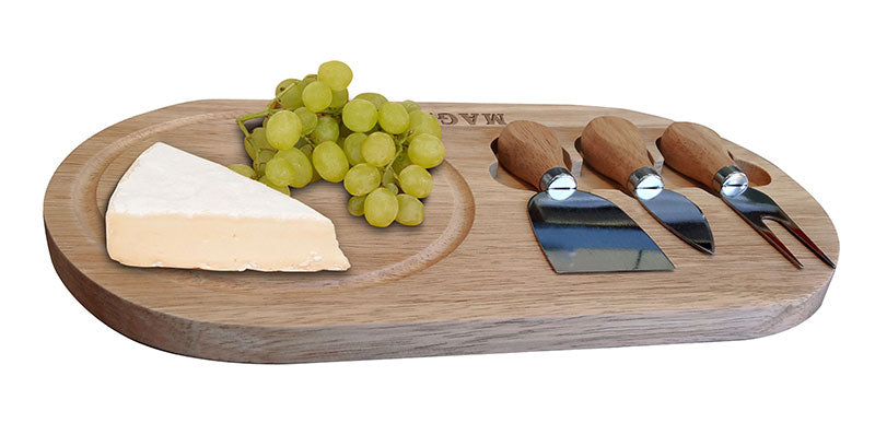 Large Bamboo Cheeseboard With Utensils