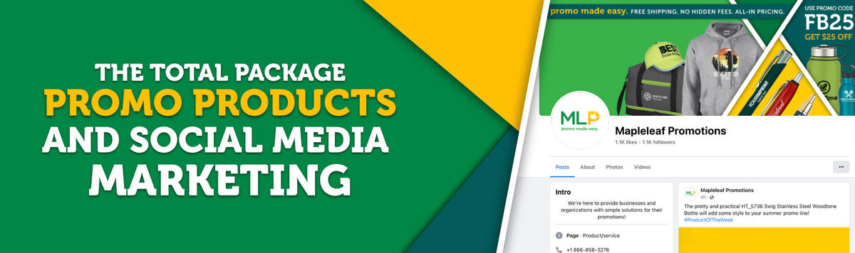 Promotion Package The total package: Promo products and social media marketing