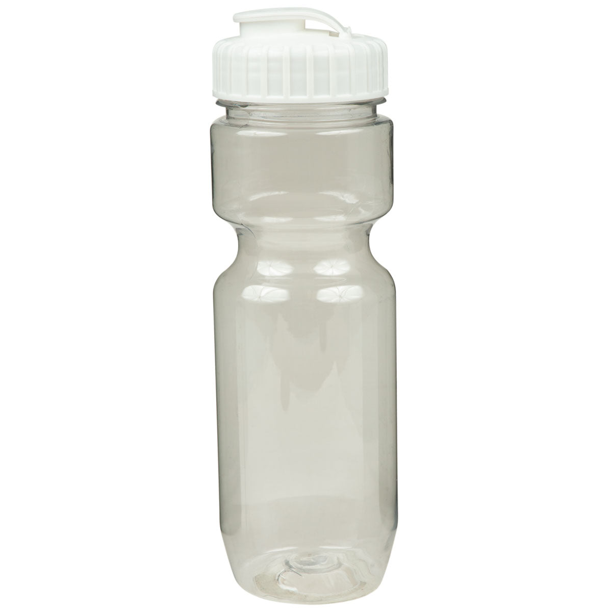 22 oz. Translucent Contour Bike Bottle - Clear With White Lid