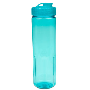 24 oz Prestige Bottle with Flip Top Lid - Translucent Aqua With Translucent Aqua Lid