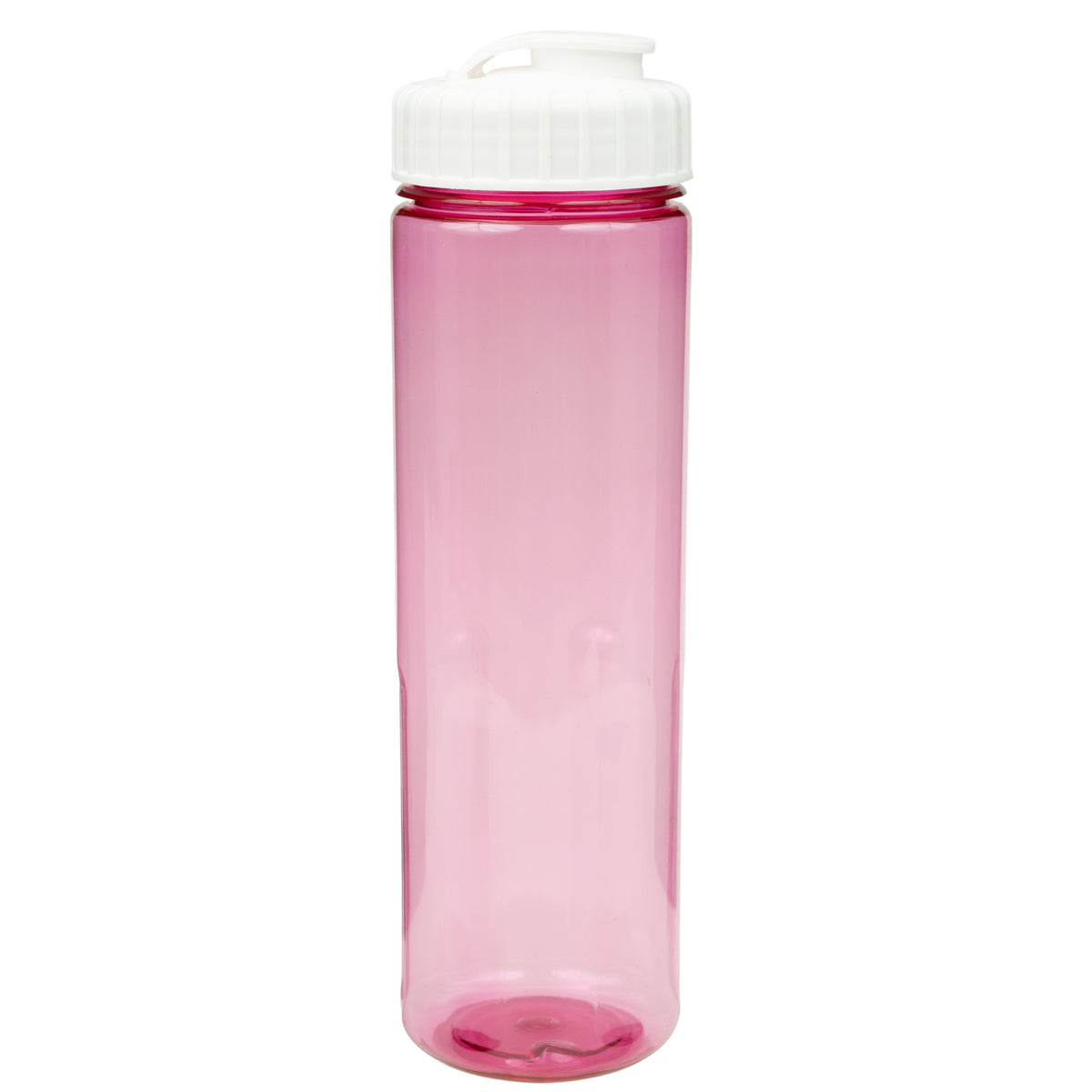 24 oz Prestige Bottle with Flip Top Lid - Translucent Pink With White Lid