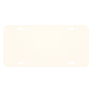 Custom License Plate 0.075 - White