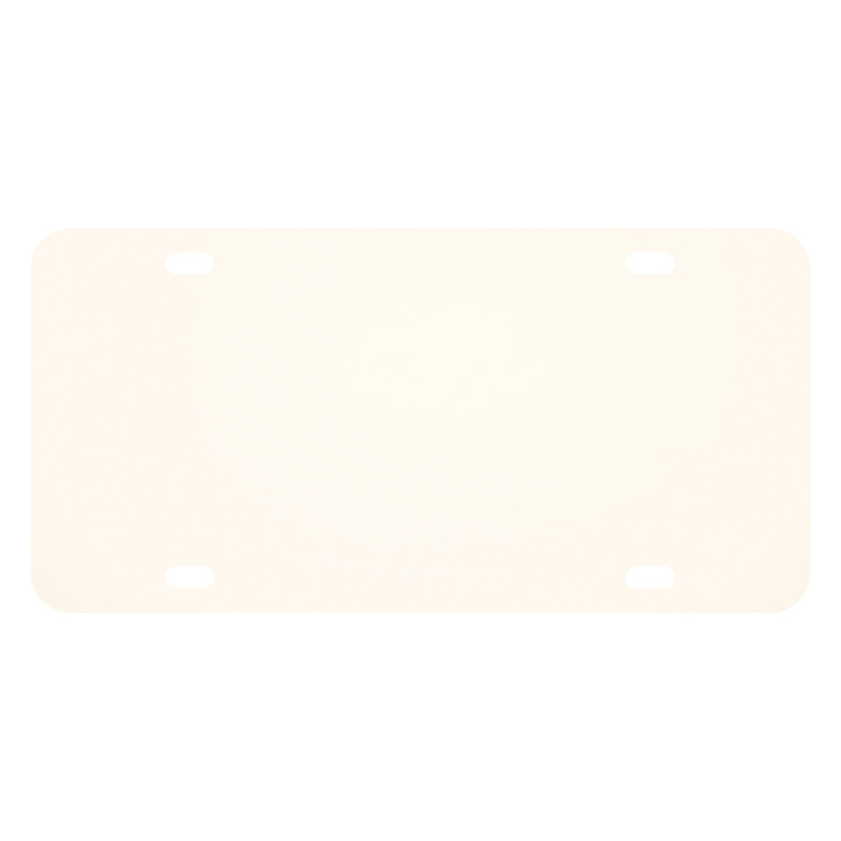 Custom License Plate 0.075 - White
