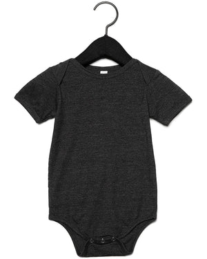 BELLA + CANVAS Infant Jersey Short-Sleeve One-Piece - Dark Grey Heather