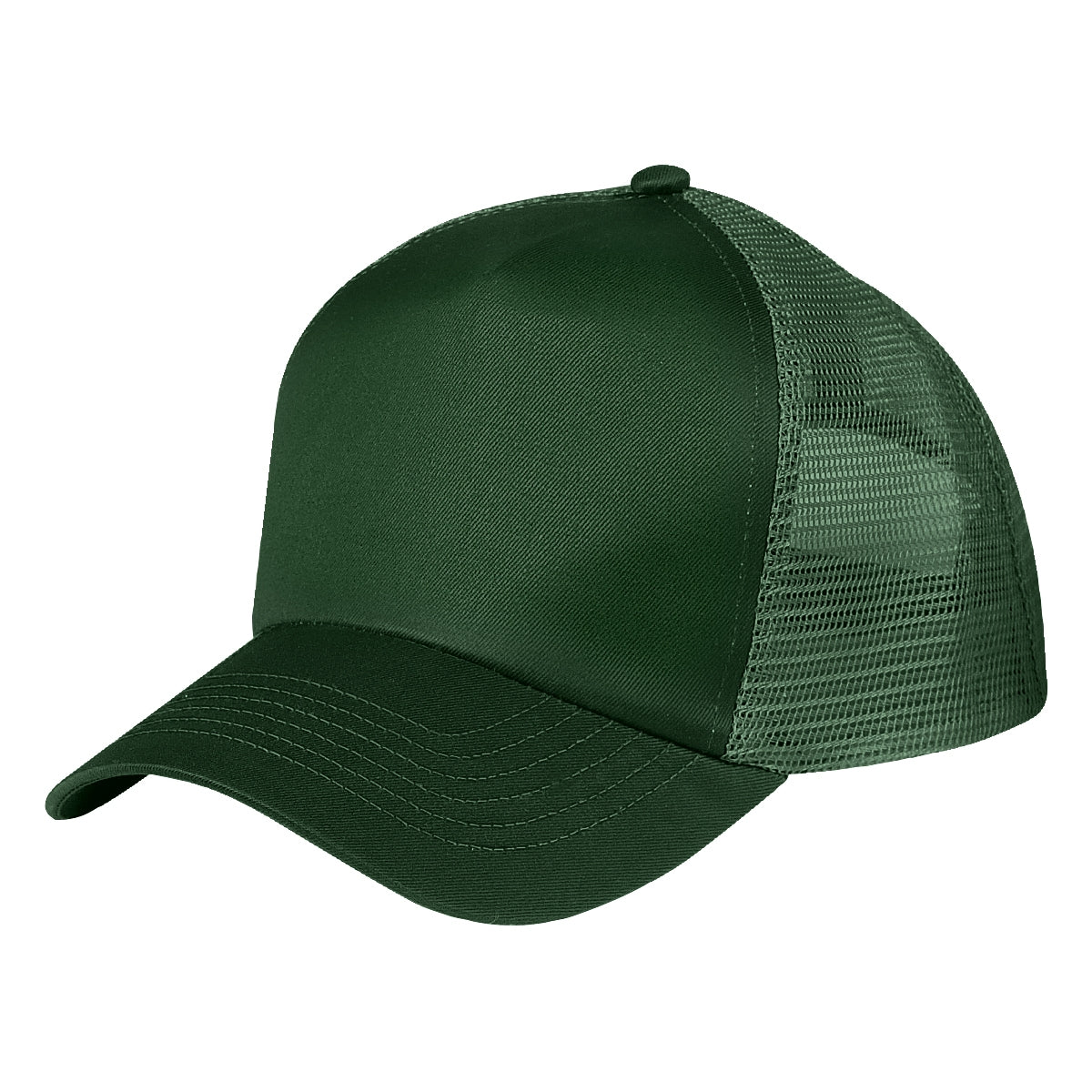5 Panel Mesh Back Price Buster Cap - Forest Green