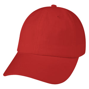 Washed Cotton Cap - Red