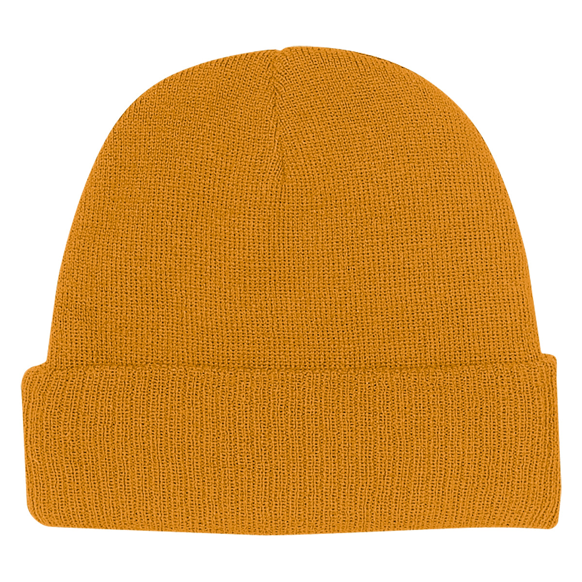 KNIT BEANIE WITH CUFF - Athletic Gold