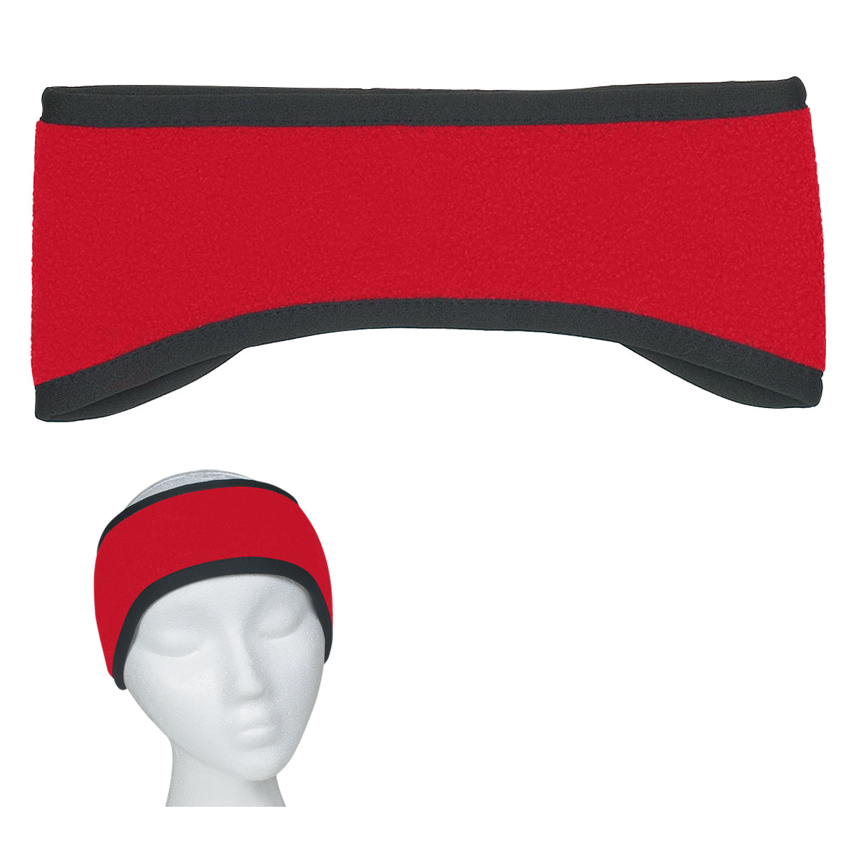 Fleece Ear Band - Red