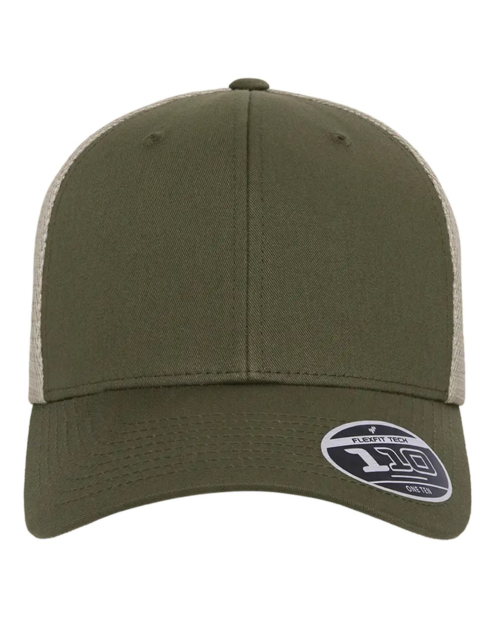 Flexfit Adult 110® Mesh Cap - Olive/ Khaki