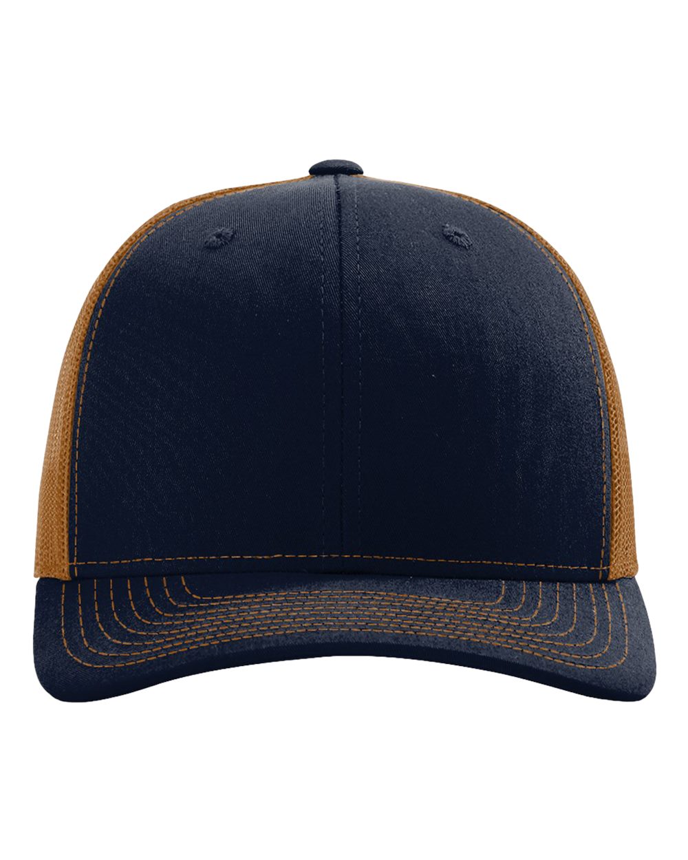 Richardson 112 Adjustable Snapback Trucker Cap - Navy/ Carmel