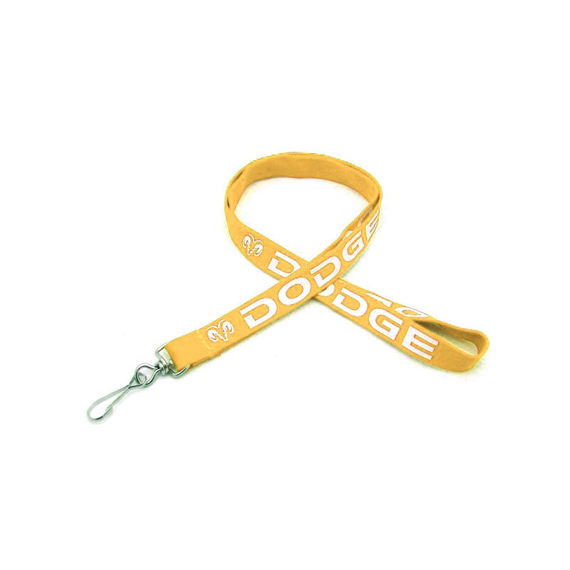 Silkscreen Tubular Lanyard SSTUB58 - Gold